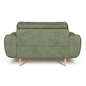 Klem Loveseat Ahşap Ayak - Fitilli Kadife