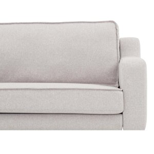 Klem Slim Tekli Koltuk Large Ahşap Ayak - Keten Çakıl