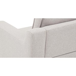 Klem Slim Tekli Koltuk Large Ahşap Ayak - Keten