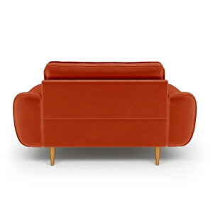 Klem Loveseat Ahşap Ayak - Kadife