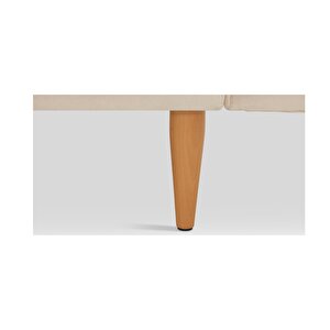 Klem Slim Tekli Koltuk Large Ahşap Ayak - Kadife