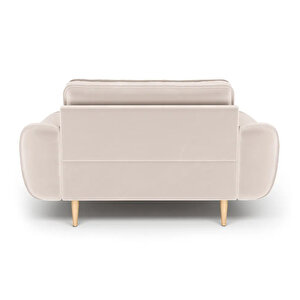 Klem Loveseat Ahşap Ayak - Kadife
