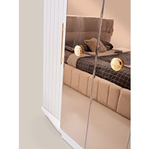 Amazon 6 Kapaklı %100 Mdf Balkonlu Gardırop | Ücretsiz Teslimat Ve Kurulum