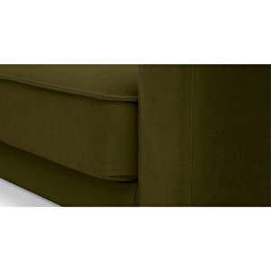 Klem Slim Üçlü Koltuk Ahşap Ayak - Kadife