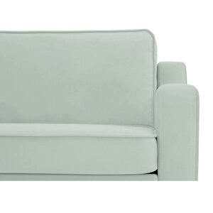 Klem Slim Loveseat Ahşap Ayak - Kadife Çağla Yeşili
