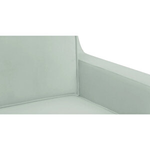 Klem Slim Loveseat Ahşap Ayak - Kadife Çağla Yeşili