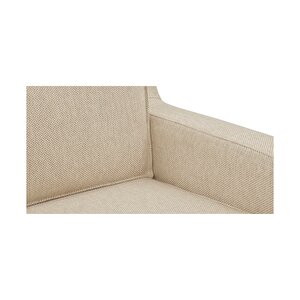 Klem Slim Üçlü Koltuk Large Ahşap Ayak - Doğal Doku
