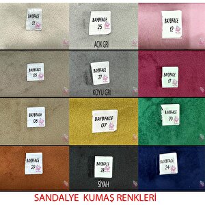 Yuvarlak Açılır Hilton Mdf Masa Ahşap Gürgen Nergis Sandalye Takım Cappicino