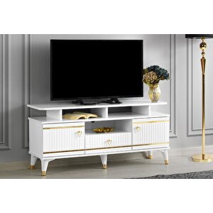 110 Cm Kordon Rafli Mdf Mebran Kapak Tv Sehpasi