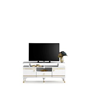 110 Cm Kordon Rafli Mdf Mebran Kapak Tv Sehpasi