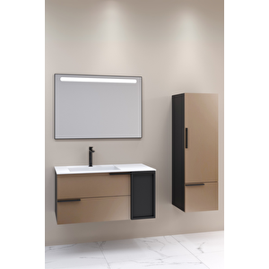 Monza 100 Cm Banyo Dolabı - Boy Dolap Dahil