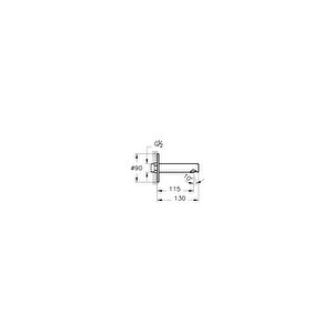 Vitra Origin A4262229 Çıkış Ucu, Soft Bakır