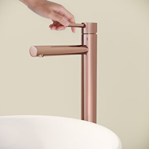 Vitra Origin A4255829 çanak lavabo Bataryası, Soft Bakır