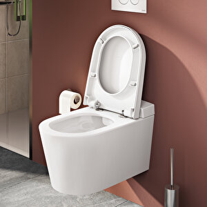 Vitra Nest 89-003r009 Klozet Kapağı, Yavaş Kapanır, Kolay Çıkabilir, Beyaz