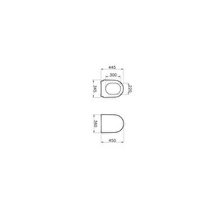 Vitra Nest 89-003r009 Klozet Kapağı, Yavaş Kapanır, Kolay Çıkabilir, Beyaz