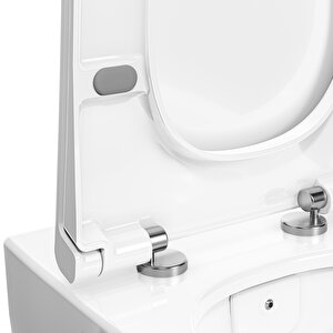 Vitra Metropole 132-401r009 İnce Klozet Kapağı, Mat Beyaz