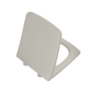 Vitra Metropole 132-420r009 İnce Klozet Kapağı, Mat Bej
