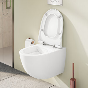 Vitra Sento 130-401r009 İnce Klozet, Mat Beyaz