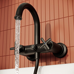Vitra Origin Classic a4289336 Banyo Bataryası, Mat Siyah