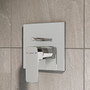 Root Square A42828 Ankastre Banyo Bataryası, Krom