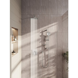 Root Square A42828 Ankastre Banyo Bataryası, Krom