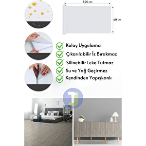 Technojet Kendinden Yapışkanlı Dokulu Parke Desen Premium Zemin Mutfak Duvar Dolapkaplama 60cmx300cm