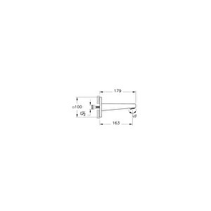 Root Square A4311636 Çıkış Ucu, Mat Siyah