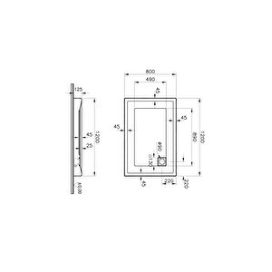 Vitra T80 56840002000 Duş Teknesi, Monoblok, 120x80 Cm