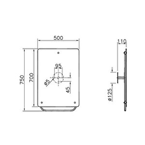 Vitra Arkitekta Hareketli Ayna A44002 Beyaz
