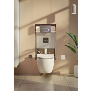 Vitra V8 Asma Klozetler İçin Gömme Rezervuar - Ayarlanabilir İnce Metal Ayak 3-6 L
