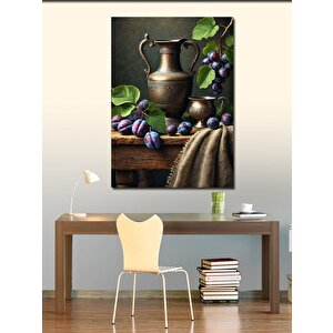 Kanvas Tablo Meyve Ve Sürahi Natürmort 50x70 cm