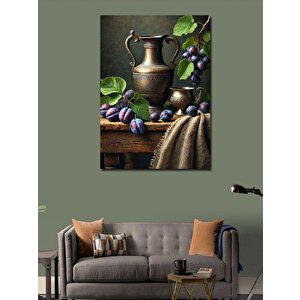 Kanvas Tablo Meyve Ve Sürahi Natürmort 50x70 cm