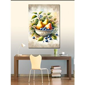 Kanvas Tablo Meyve Tabağı Ve Armutlar 100x140 cm