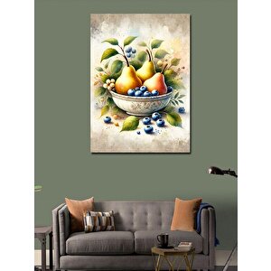 Kanvas Tablo Meyve Tabağı Ve Armutlar 100x140 cm