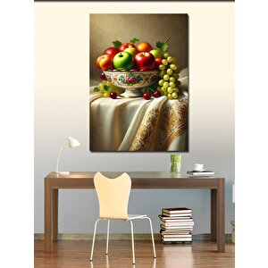 Kanvas Tablo Meyve Kase Sanatı 50x70 cm