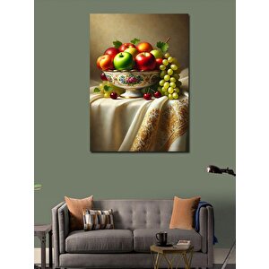 Kanvas Tablo Meyve Kase Sanatı 50x70 cm