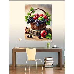 Kanvas Tablo Meyve Sepeti Ve Doğal Huzur 70x100 cm