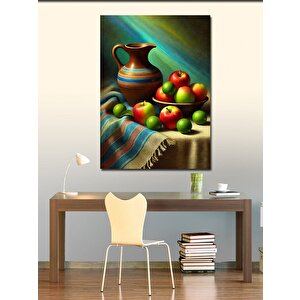 Kanvas Tablo Meyve Ve Çömlek Sanatı 70x100 cm
