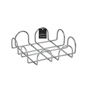 Parlak Silver 18 Cm Peçetelik Büyük Boy Peçete Standı Kafe Restoran Otel Paslanmaz Metal
