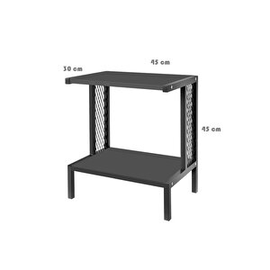 Yazıcı Sehpası - Ceviz (tekerli̇) 45x30
