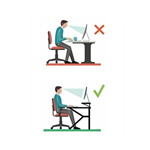 Yükseklik Ayarlı Laptop Sehpası Ve Çalışma Masası - Atlantik Çam (tekerli)