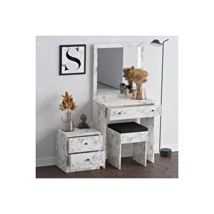 Ni̇ce Makyaj Masasi Carrara Marble