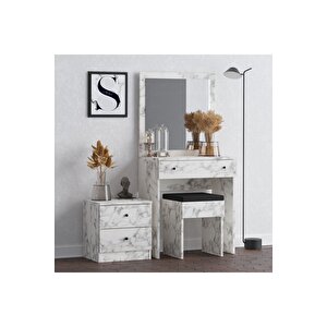 Ni̇ce Makyaj Masasi Carrara Marble