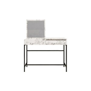 Li̇nda Makyaj Masasi Carrara Marble