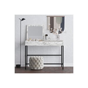 Li̇nda Makyaj Masasi Carrara Marble