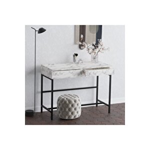 Li̇nda Makyaj Masasi Carrara Marble