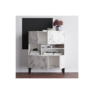 Kri̇sta Konsol Carrara Marble