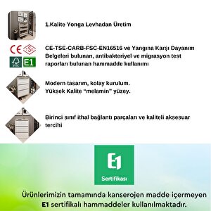 Erc Shuba Düşer Kapak 3 Raflı Duvara Monte Edilebilir Ayakkabılık Beyaz