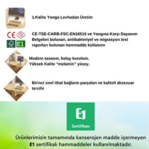 Erc Monifleks Tekli Ergonomik Monitör Altlığı, Monitör Yükseltici Beyaz