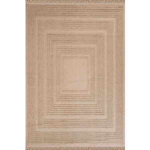 Natura 6662 %100 Doğal Jüt Kilim Bej Renkli Yumuşak Dokulu Şık Tasarımlı Kilim Modern Dokuma Kilim